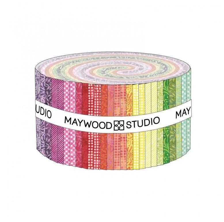 Maywood Studio Color Therapy Batik Strip Roll Fabric Strips ST-MASCTB - Sew Much