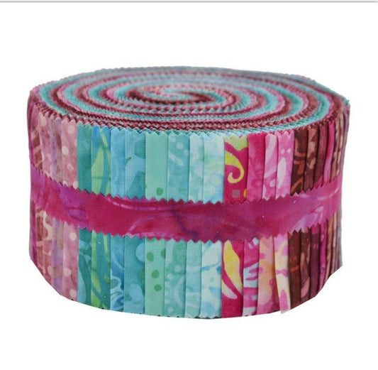 Maywood Studio Java Batik Jelly Roll Fabric Strip Posie ST-MASJAB-POS - Sew Much