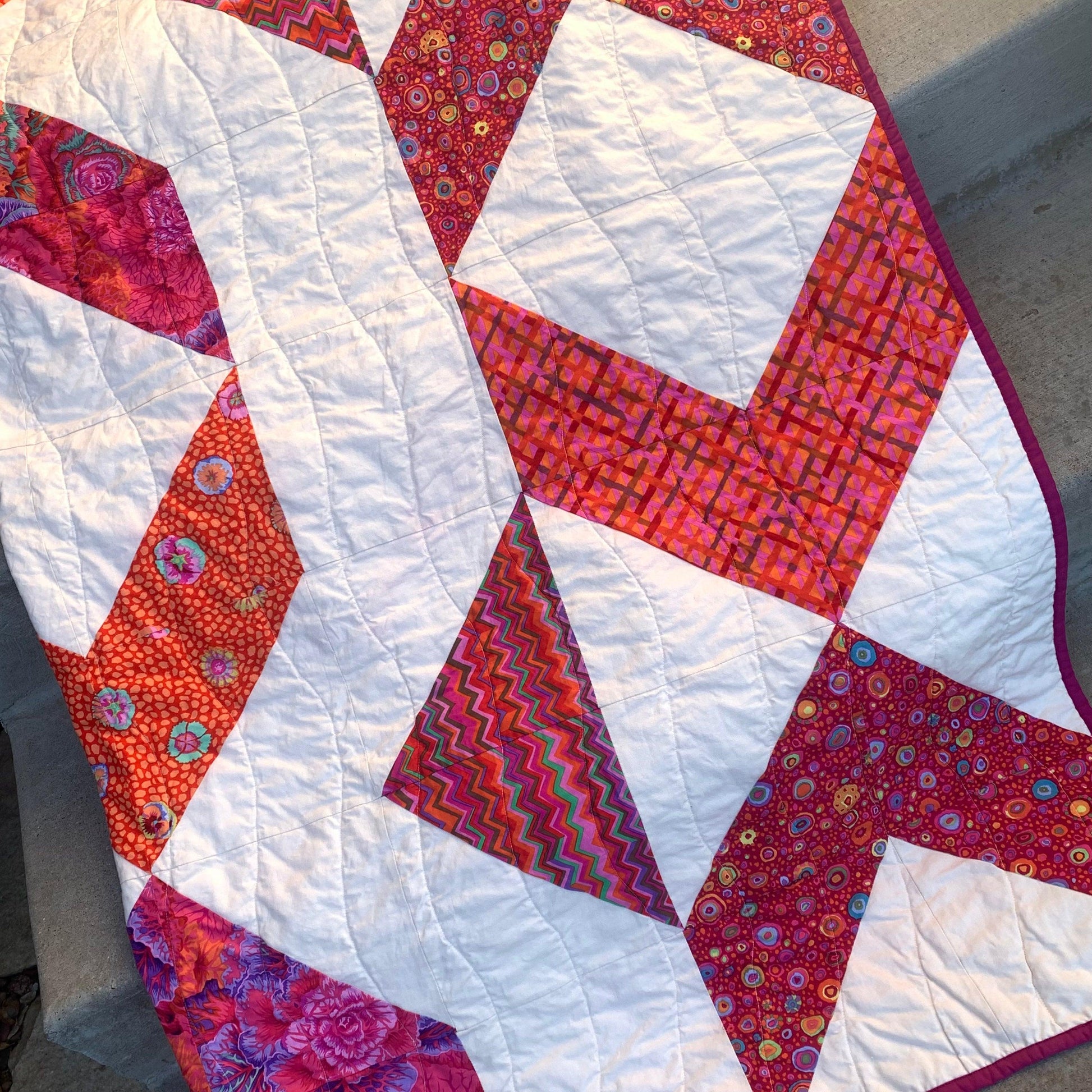 Pointy Bits Quilt Pattern Fat Quarter Quilt Free Pattern - Sew Much