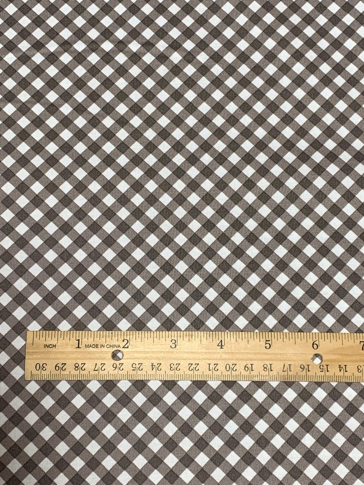 Poppie Cotton Prairie Sisters Grey Gingham - Sew Much