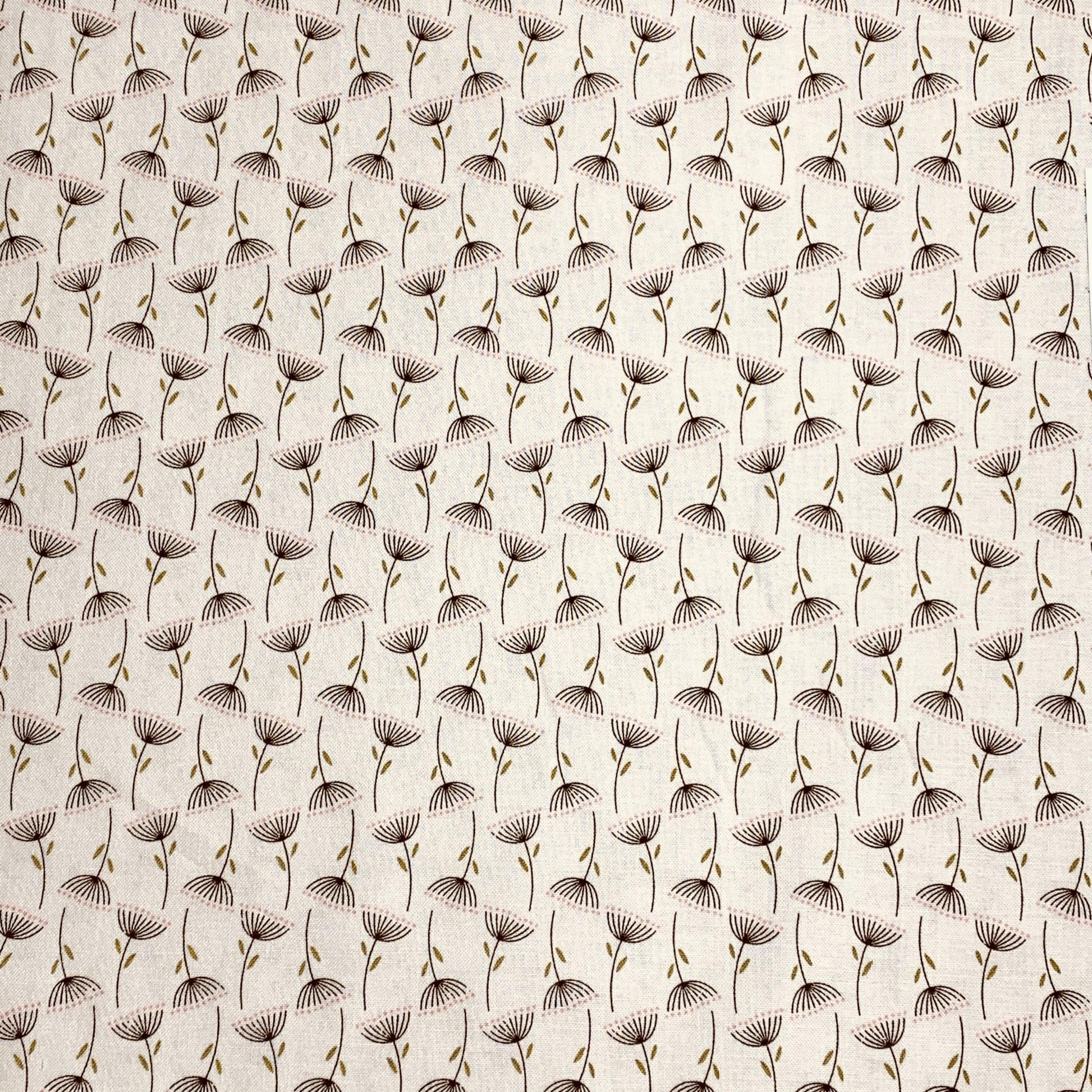 Poppie Cotton Wanderings Seedlings Blush Cotton Fabric - Sew Much