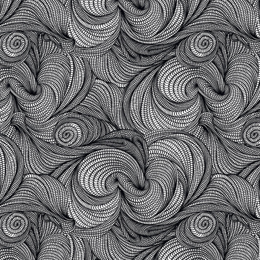 Stone Flip Biogeo-1 by Adrienne Leban Free Spirit Fabrics PWAL005.BLACK - Sew Much