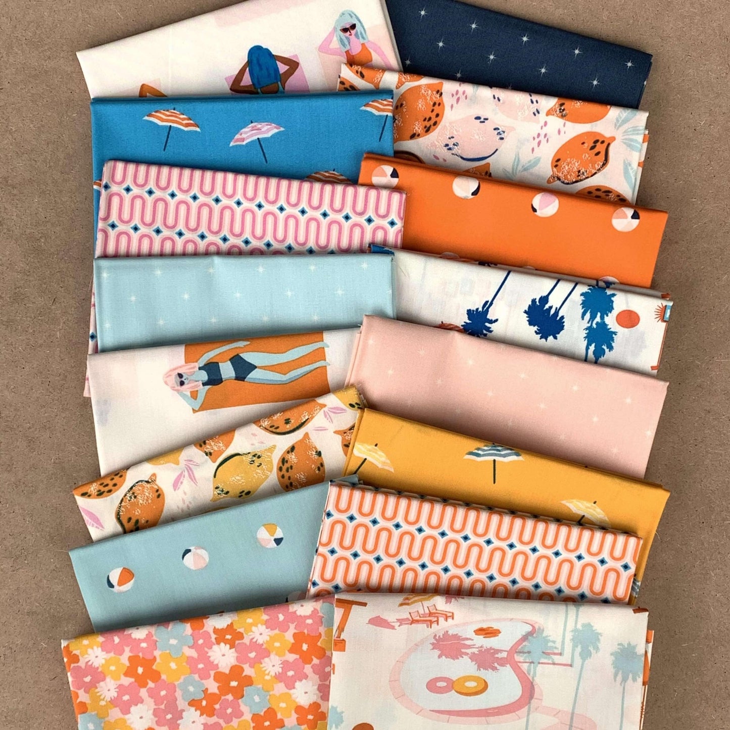 Sunburst AGF Studio Art Gallery Fabrics Fat Quarter Bundle 16 Fat Quarters - Sew Much