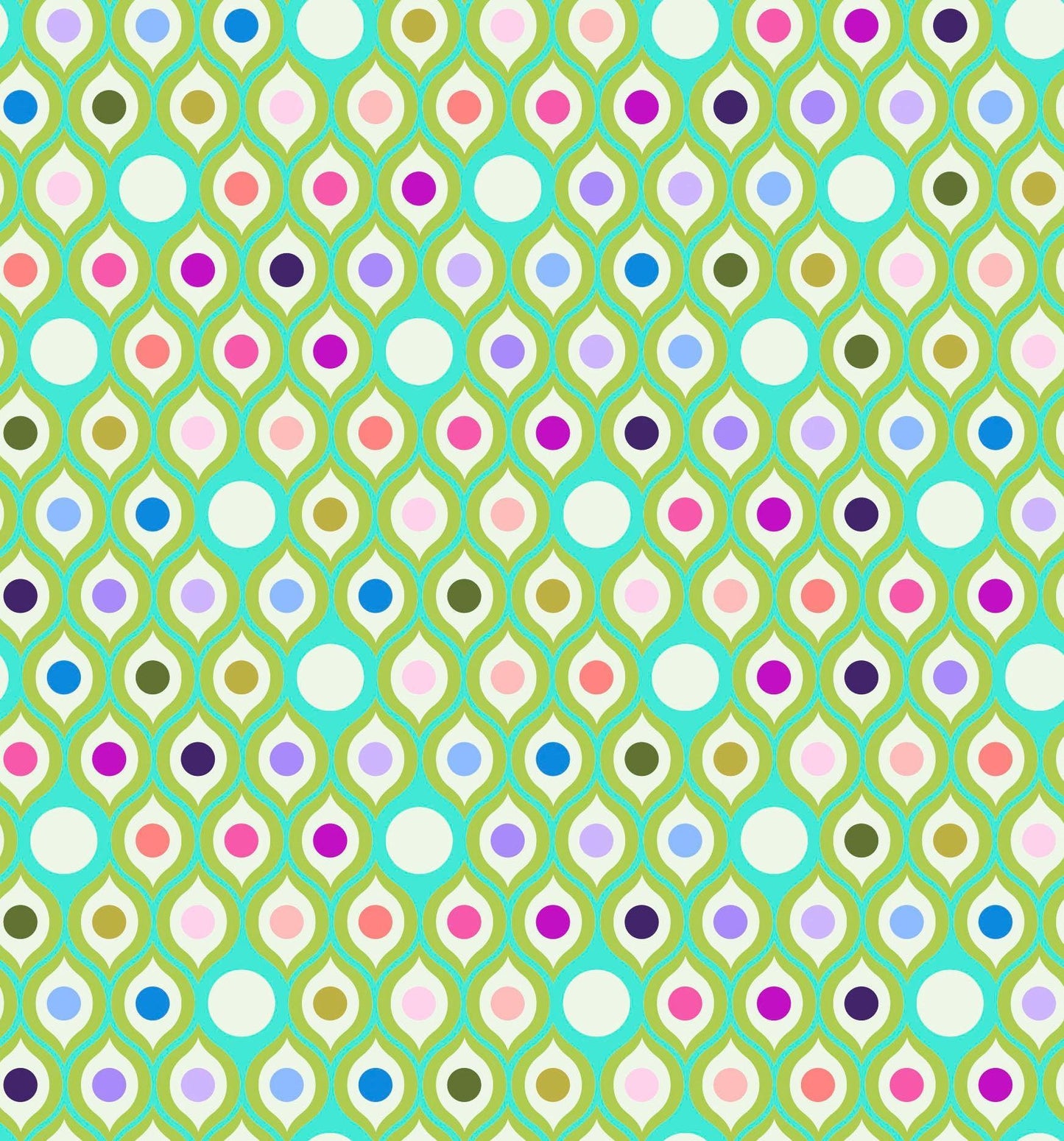 Tula Pink Parisville Deja Vu-Eye Drops FreeSpirit Fabrics PWTP192.MINT - Sew Much