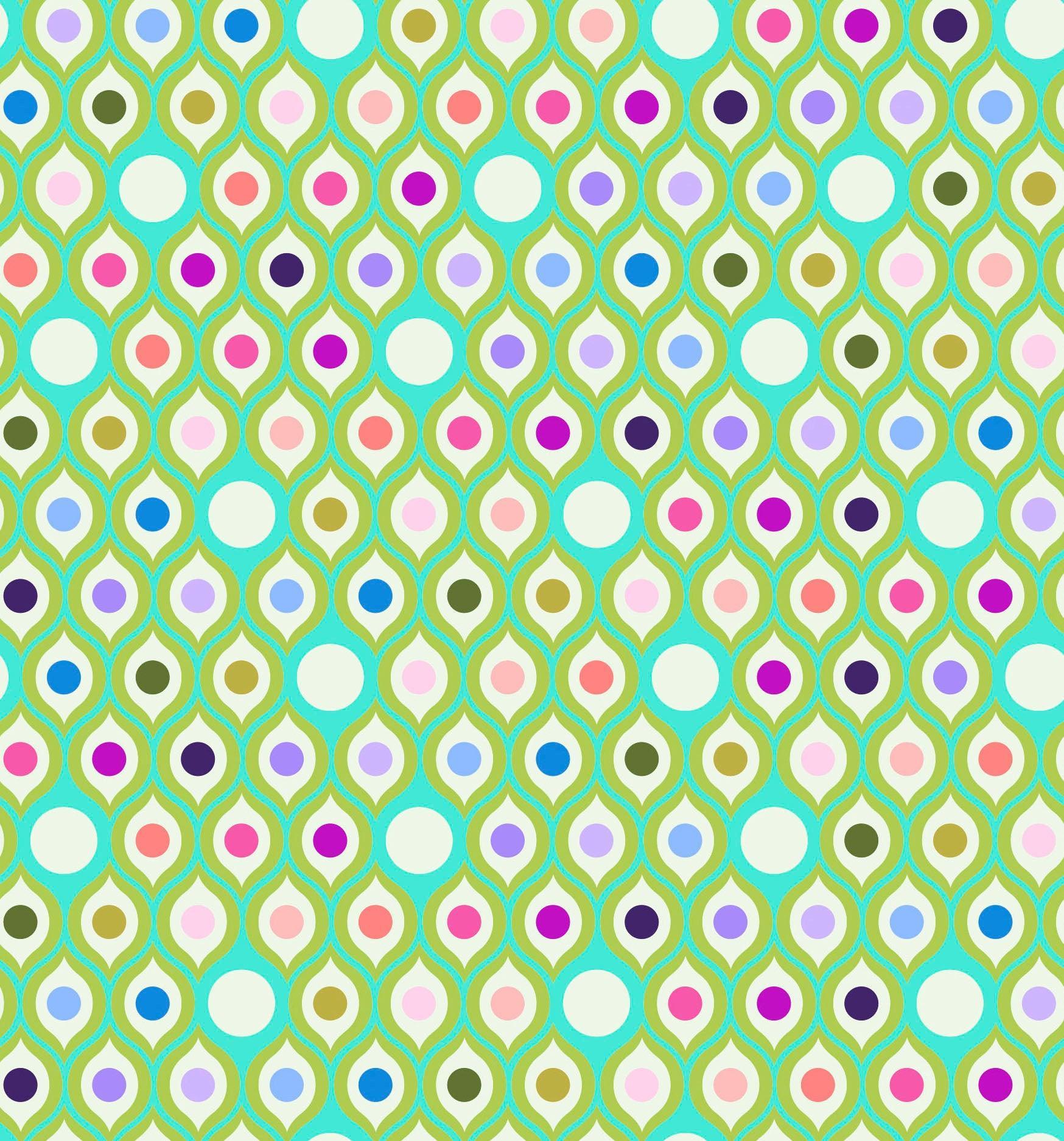 Tula Pink Parisville Deja Vu-Eye Drops FreeSpirit Fabrics PWTP192.MINT - Sew Much